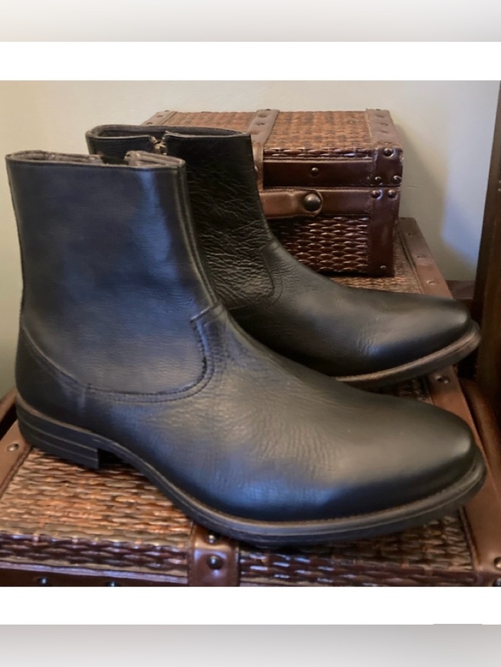 Men’s CLARKS “Clarkdale” Chelsea Leather Boots Size 11 Black
